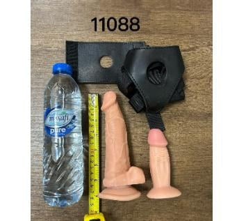 Strap-On Harness with Dildo and Butt Plug