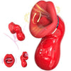 Big Mouth 3-in-1 licking and sucking vibrator in UAE, red lips design