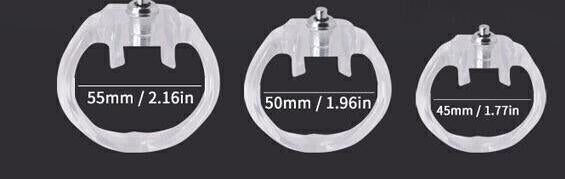 Chastity cage rings set 45 50 55mm in Dubai