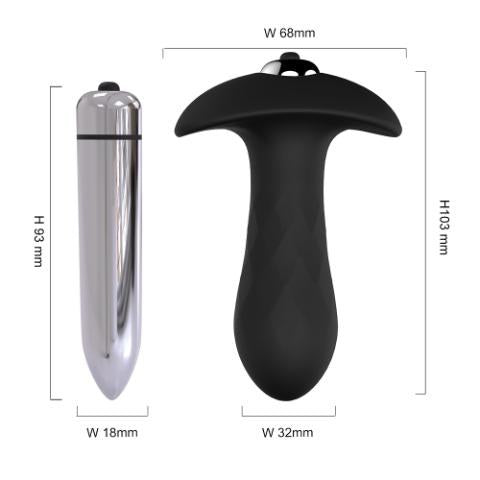 Diamona anal plug with bullet vibrator in Dubai