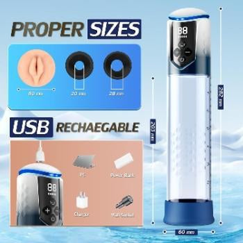 USB rechargeable penis pump proper sizes Dubai
