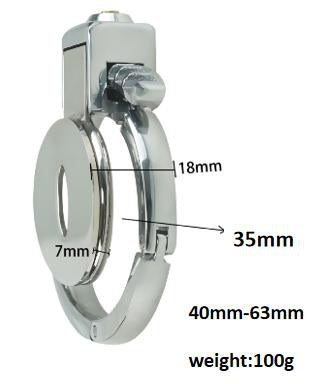 Flat chastity lock size chart UAE