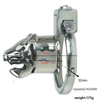 Heavy chastity lock detail UAE