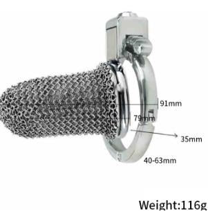 Mesh chastity cage detail Dubai