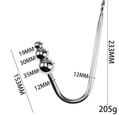 Stainless steel anal hook three ball UAE