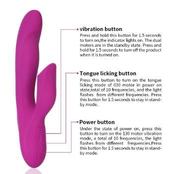 Pearl Tongue vibrator button guide UAE