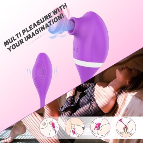 Queenie purple suction vibrator UAE