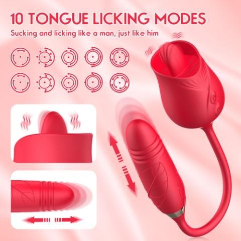 Rose toy 10 tongue licking modes Dubai