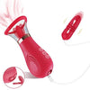 Sibyl Pro rose toy licking vibrator with thrusting egg in Dubai, red