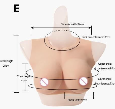E cup breast form measurements Dubai
