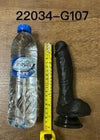Soft Dildo 18.5cm - Black Harness Compatible Silicone