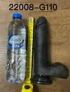 Soft Dildo 22.5cm - Black Harness Compatible Silicone Large