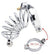Spiral chastity cage with steel catheter in Dubai