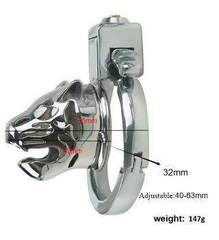Compact chastity lock detail Dubai