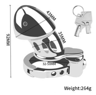 Steel zinc chastity lock detail UAE