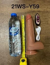 Telescopic Up-Down Vibrating Dildo - Wireless Remote