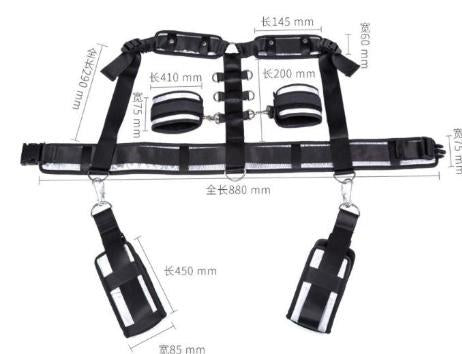 Thigh harness with wrist cuffs set in Dubai