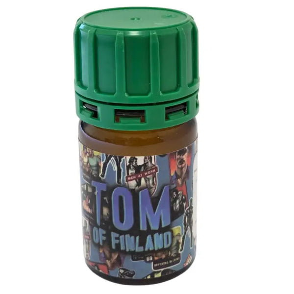 Tom of Finland Poppers - Blue Comic Label (40ml) bottle available at Dubai Love Toys