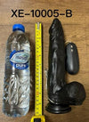 Victory Hero Vibrating Dildo 22.5cm - Black PVC 20 Frequency