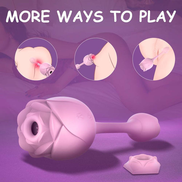 Rose Toy for Women Couple Sexual Pleasure Clitoral Licking Vibrator