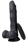 Xuanyuan Vibrating Dildo 21cm - Black PVC 20 Frequency